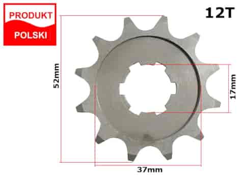 ZĘBATKA PRZÓD WSK 125 12z