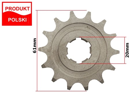 ZĘBATKA PRZÓD MIŃSK 125 14z W