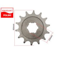 ZĘBATKA PRZÓD WSK 125 14z