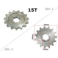 ZĘBATKA PRZÓD MZ ETZ 150 15z W