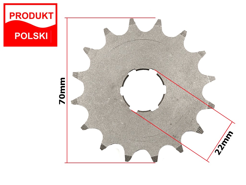 ZĘBATKA PRZÓD WSK 175 16z W