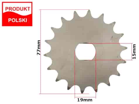 ZĘBATKA PRZÓD SIMSON S51 18z
