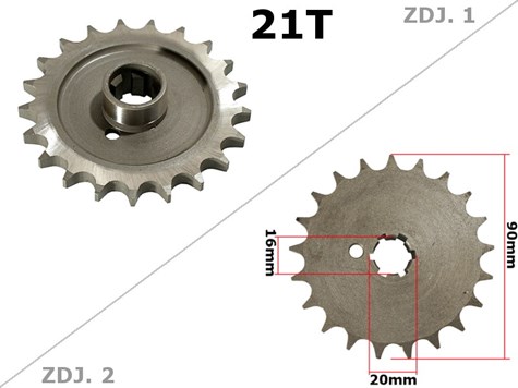 ZĘBATKA PRZÓD MZ ETZ 250 21z W