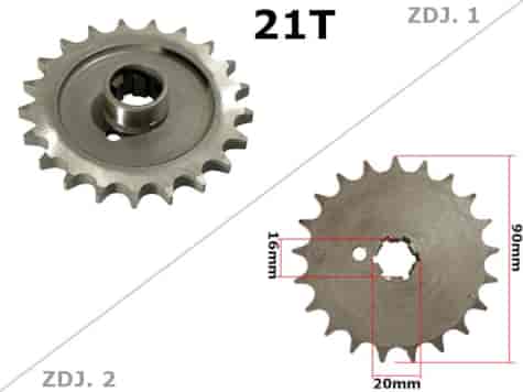 ZĘBATKA PRZÓD MZ ETZ 250 21z