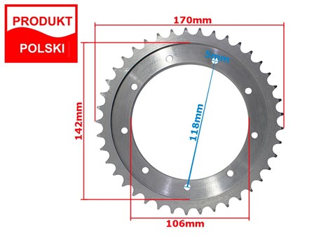 ZĘBATKA TYŁ WSK 175 41z W