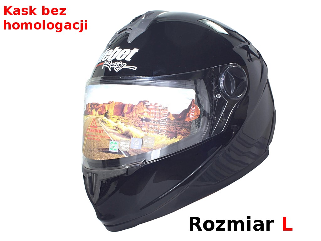 KASK SAFEBET HF-122 BLACK L (BRAK ECE)