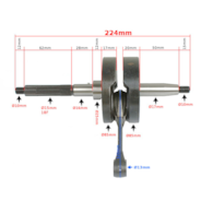 WAŁ KORBOWY APRILIA SCARABEO PIAGGIO 50 4T