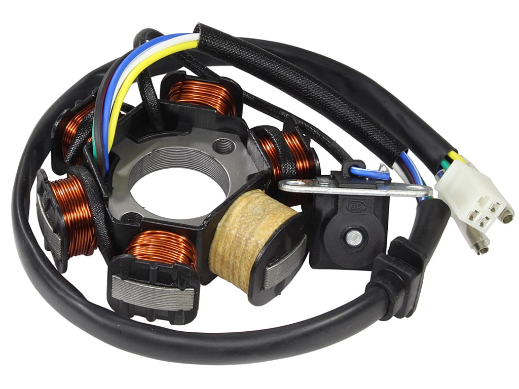 APARAT ZAPŁONOWY STATOR GY6-50 1 CEWKA ZAPŁONOWA JT