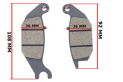 KLOCKI HAMULCOWE HONDA CBR 125 R 04-10 TYŁ FM