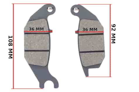 KLOCKI HAMULCOWE HONDA CBR 125 R 04-10 TYŁ FM