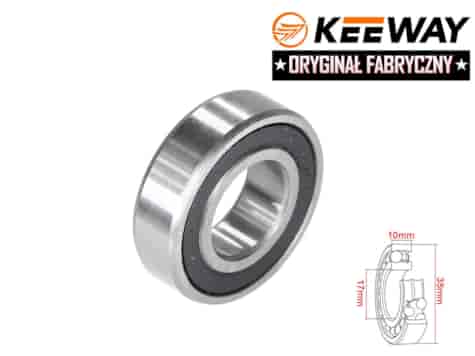 ŁOŻYSKO 6003 WAŁKA SPRZĘGŁA KEEWAY 50 17x35x10