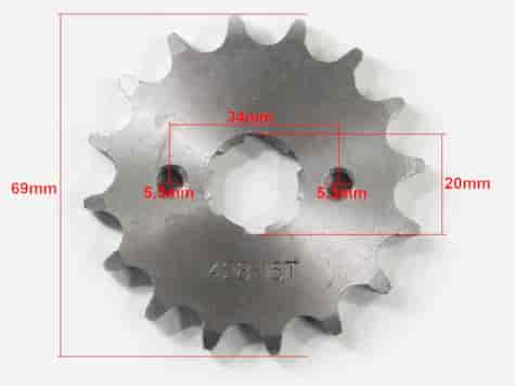 ZĘBATKA PRZÓD 428-16z 17x20mm ATV 250 CG