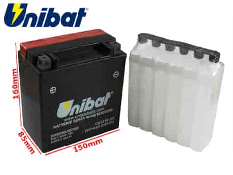 AKUMULATOR UNIBAT CBTX16-BS L+ 14Ah YTX16-BS