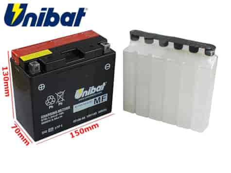 AKUMULATOR UNIBAT CT12B-BS L+ 11Ah YT12B-BS