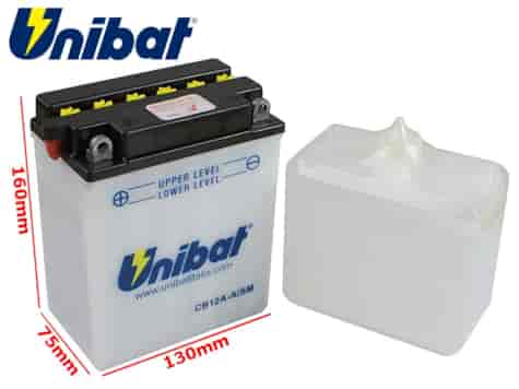 AKUMULATOR UNIBAT CB12A-A/E L+ YB12A-A