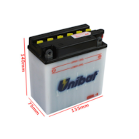AKUMULATOR UNIBAT CB9L-B P+ (12N9-3B) YB9L-B