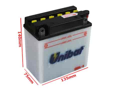 AKUMULATOR UNIBAT CB9L-B P+ (12N9-3B) YB9L-B