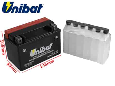 AKUMULATOR UNIBAT CBTX9-BS L+ 8Ah YTX9-BS