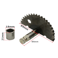PÓŁKSIĘŻYC KOPNIAKA GY6-50 SKUTER BAOTIAN 64mm DO ZABIERAKA 8 ZĘBÓW ORYGINAŁ