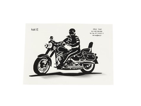 NAKLEJKA CHOPPER HARLEY 449 KAT-E PRAWY
