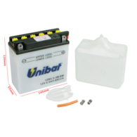 AKUMULATOR UNIBAT 12N5,5-3B/E P+ 5,5Ah