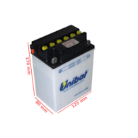 AKUMULATOR UNIBAT CB14A-A1 L+