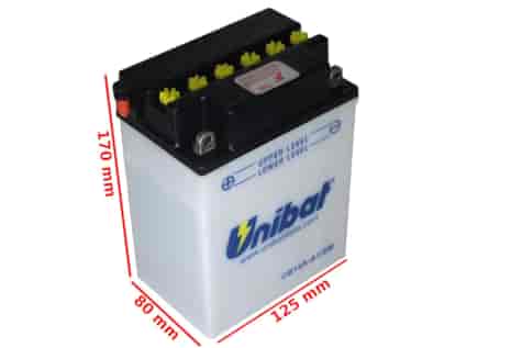 AKUMULATOR UNIBAT CB14A-A1 L+