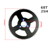 ZĘBATKA TYŁ POCKET 25H 68z 26mm HB