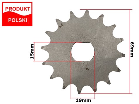 ZĘBATKA PRZÓD SIMSON S51 16z W