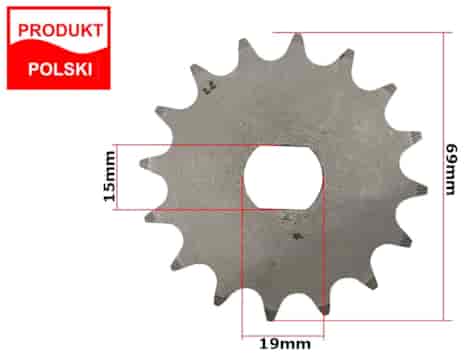 ZĘBATKA PRZÓD SIMSON S51 16z