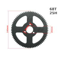 ZĘBATKA TYŁ POCKET 25H 68z 26mm BRI