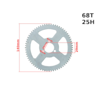 ZĘBATKA TYŁ POCKET 25H 68z 29mm BRI