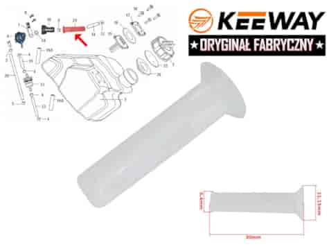 SITKO KRANIKA PALIWA KEEWAY HURRICANE 50CC ORYGINA