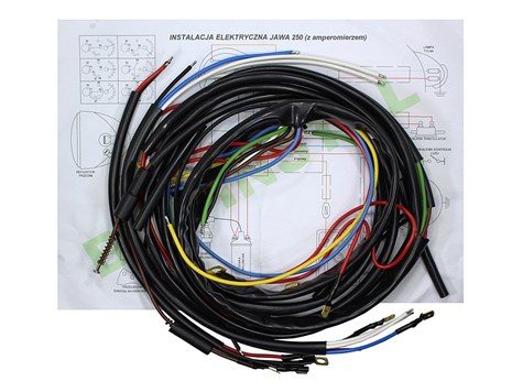 INSTALACJA ELEKTRYCZNA JAWA 250 Z AMPEROMIERZEM