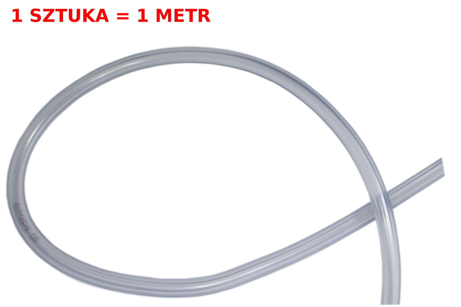 PRZEWÓD PALIWA ŚR.5mm 1 METR PVC GLASKLAR GERMANY