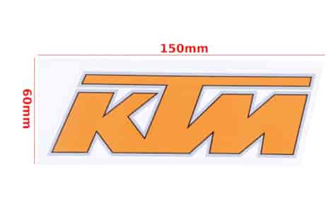 NAKLEJKA KTM POMARAŃCZOWA DUŻA