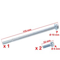 ŚRUBY DEKLA PRAWEGO GŁOWICY ATV/CROSS/STREET TZ