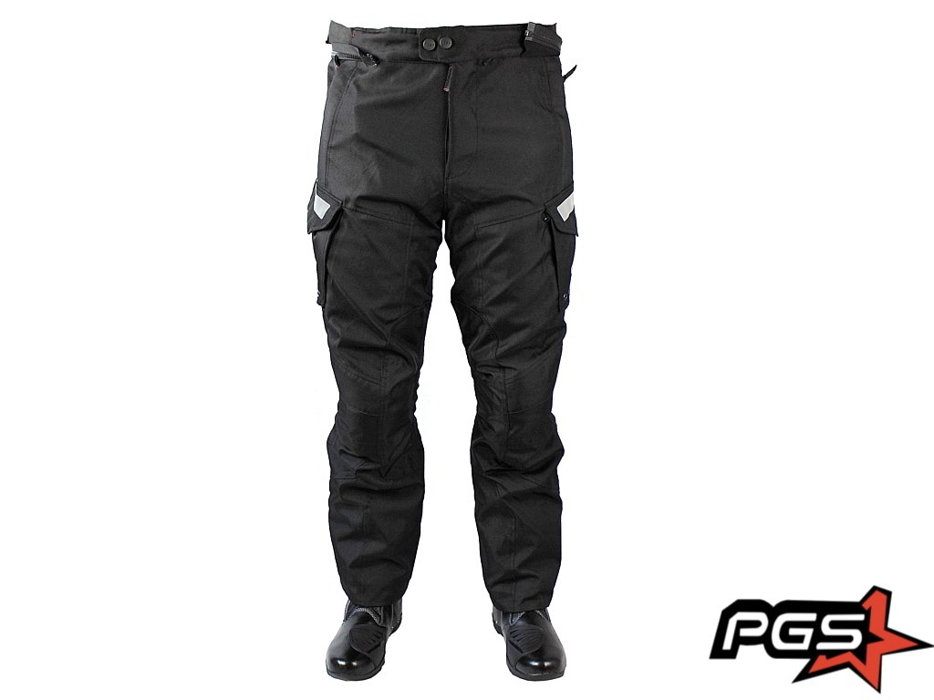SPODNIE TEKSTYLNE PGS REVITI CZARNO CZERWONE XL