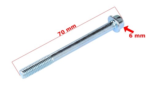 ŚRUBA M6x64mm SZEŚCIOKĄT OCYNK
