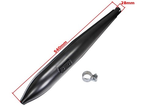 TŁUMIK ROMET MOTORYNKA CZARNY OPASKA DUELLS DI