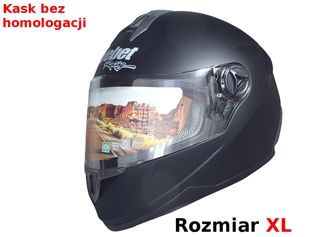 KASK SAFEBET HF-122 FLAT BLACK XL (BRAK ECE)