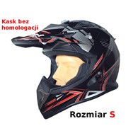 KASK SAFEBET HF-116 BLACK Q158 RED S (BRAK ECE)