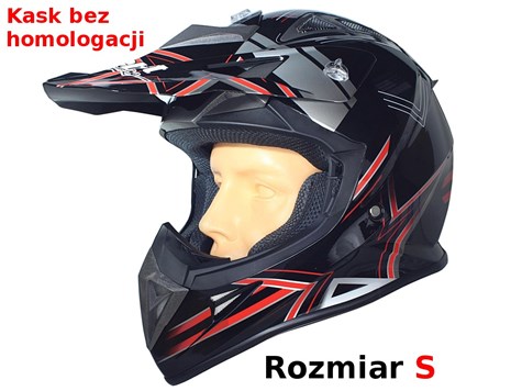 KASK SAFEBET HF-116 BLACK Q158 RED S (BRAK ECE)