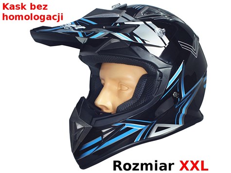 KASK SAFEBET HF-116 BLACK Q158 BLUE XXL (BRAK ECE)