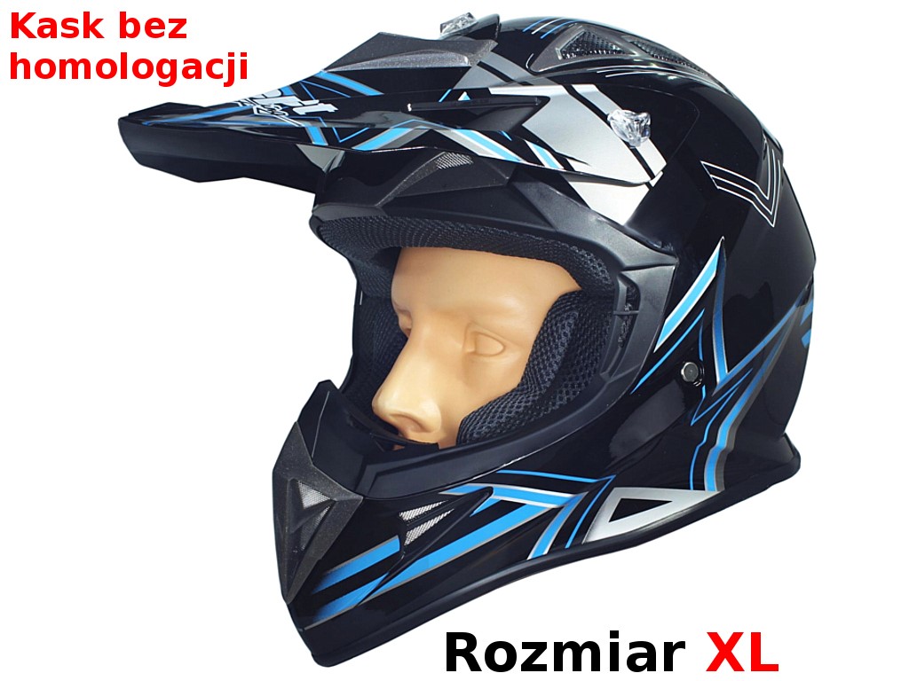 KASK SAFEBET HF-116 BLACK Q158 BLUE XL (BRAK ECE)