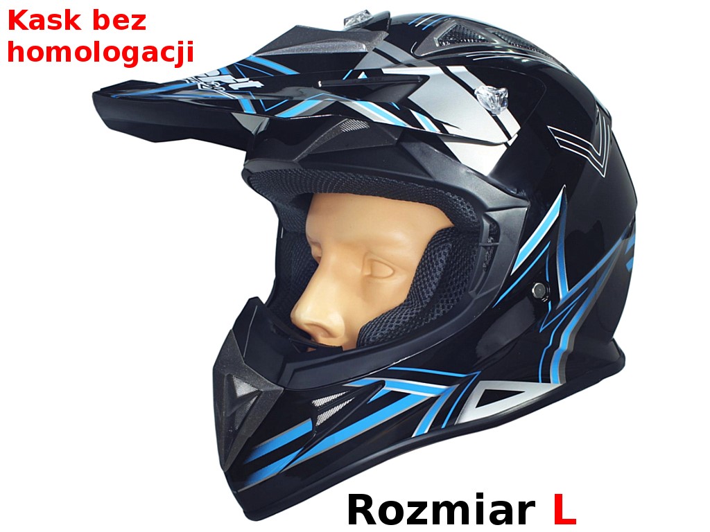 KASK SAFEBET HF-116 BLACK Q158 BLUE L (BRAK ECE)