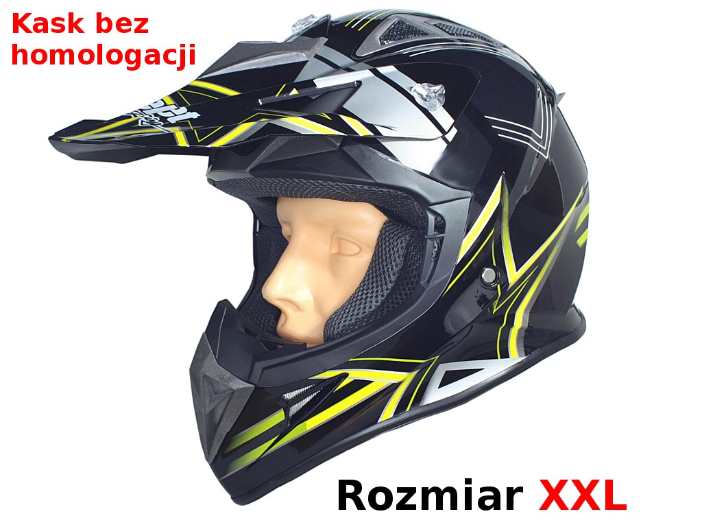 KASK SAFEBET HF-116 BLACK Q158 YELLOW XXL (BRAK ECE)