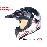 KASK SAFEBET HF-116 WHITE Q158 RED XXL (BRAK ECE)