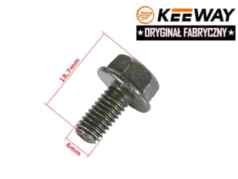 ŚRUBA M6x12mm KEEWAY HURRICANE 50 2T