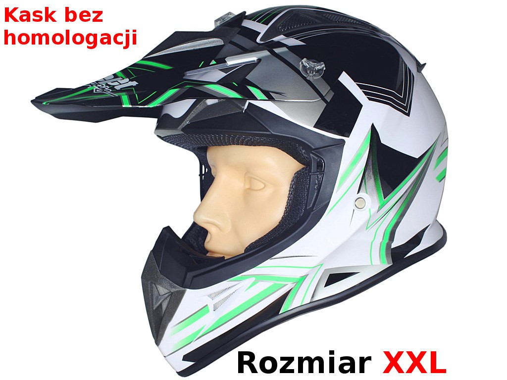 KASK SAFEBET HF-116 WHITE Q158 GREEN XXL (BRAK ECE)